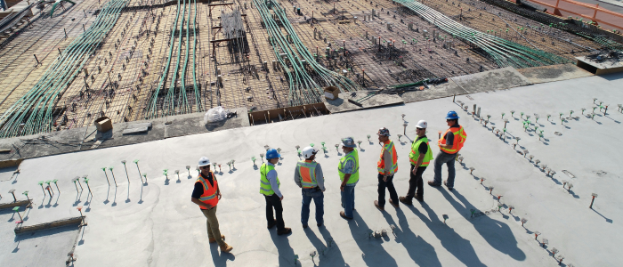 Field crew on a construction site